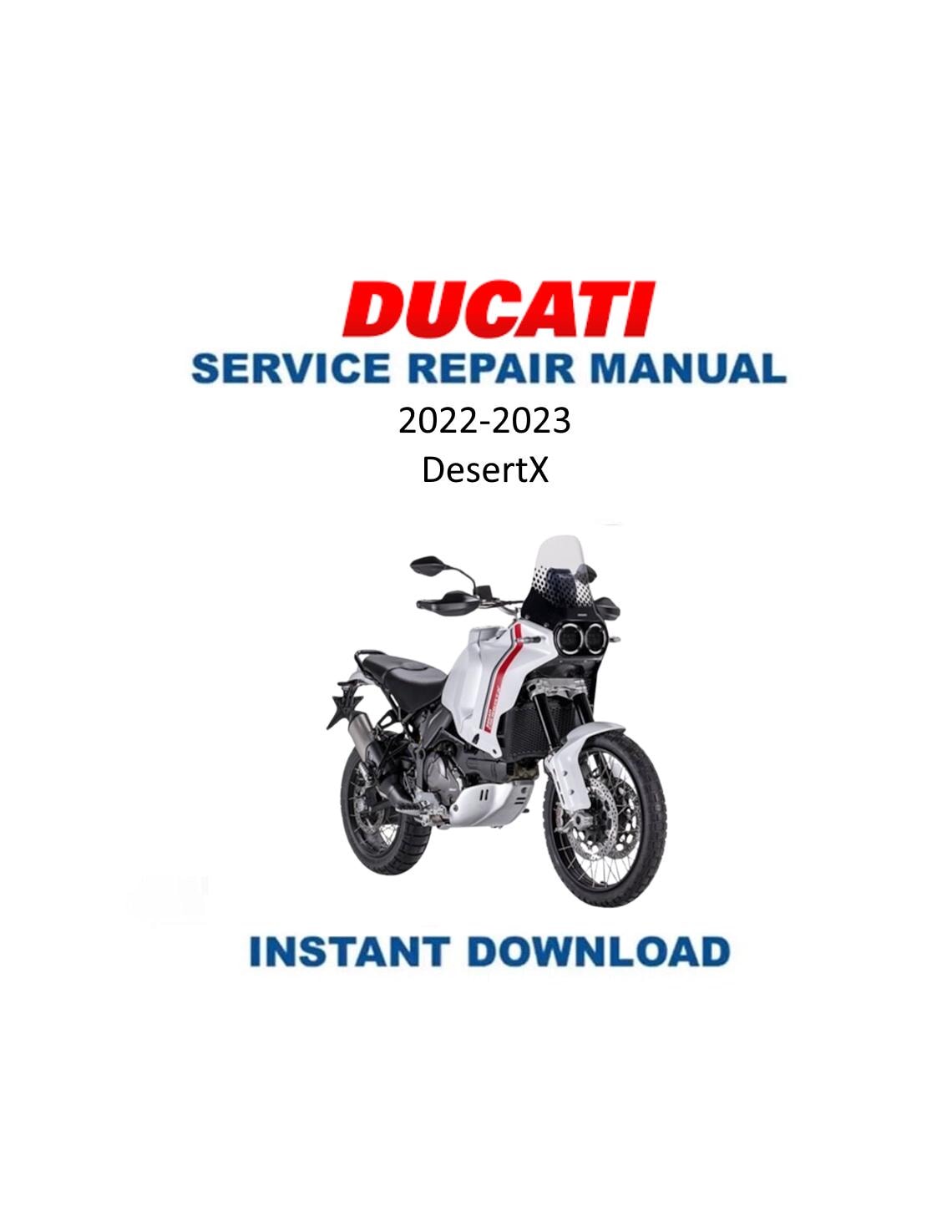 Ducati Desert X Service Manual | 2022-2023 Motorcycle Repair Guide