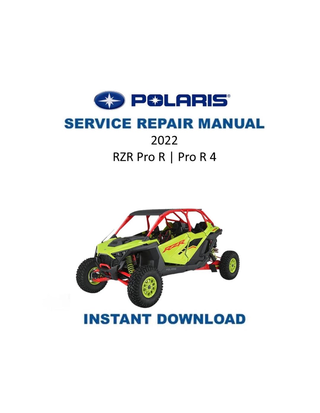 Polaris RZR Pro R Service Manual | 2022-2025 UTV Repair Guide