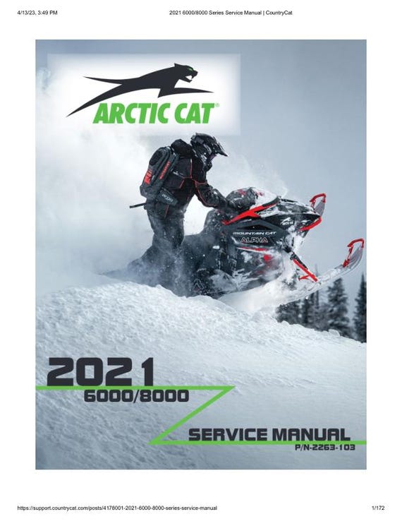 2021-2024 Arctic Cat ZR Riot Norseman Alpha One Service Manual