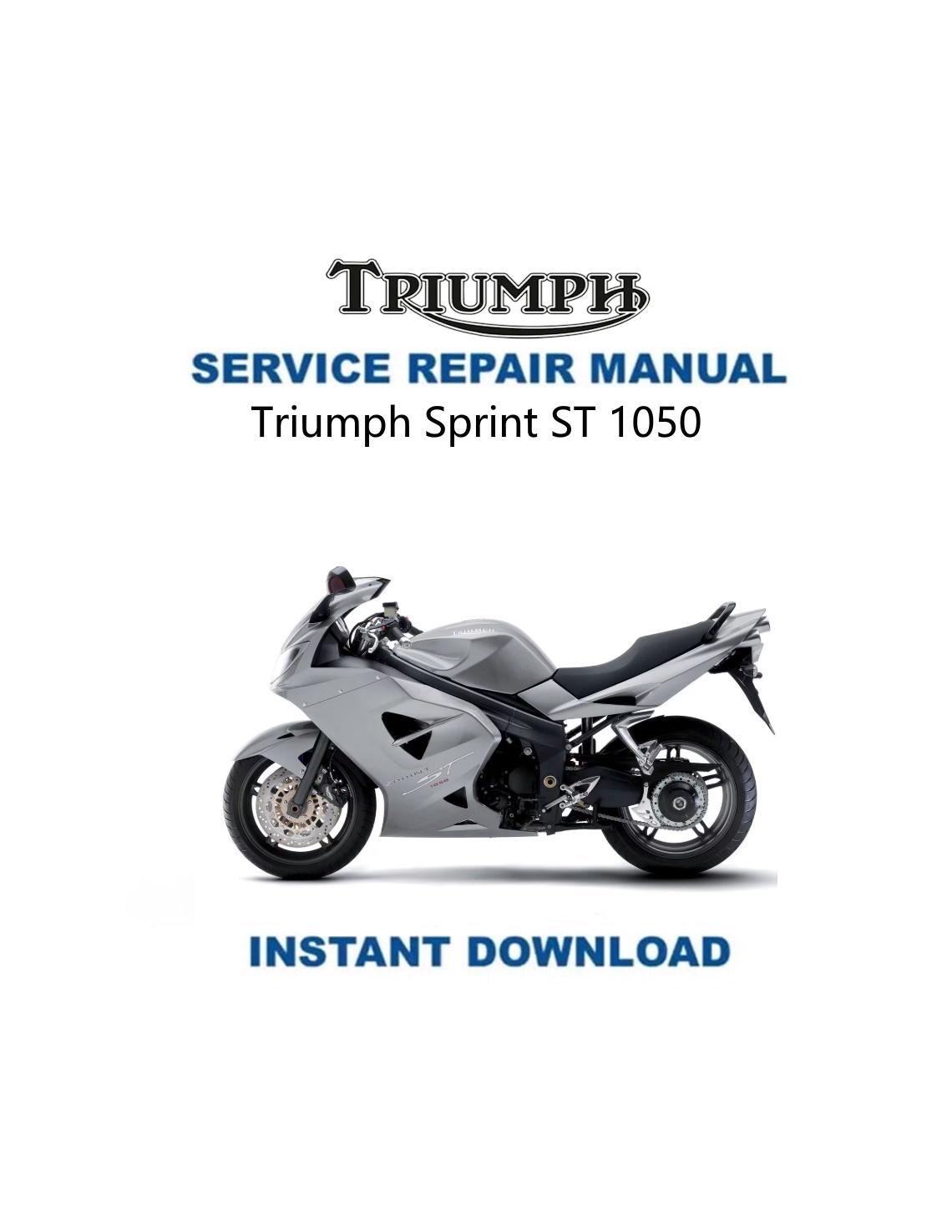Triumph Sprint ST1050 サービスマニュアル | バイク修理ガイド