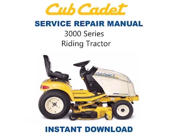 Cub Cadet 3000 Mower Service Manual | Repair Guide | Instant Digital Download | PDF