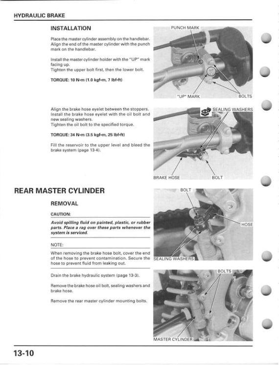 Honda CR125R Service Manual | 1998-1999 Motorcycle Repair Guide