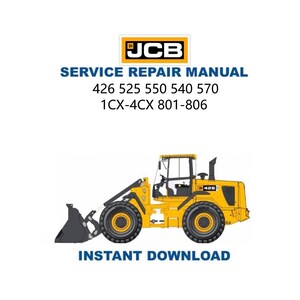 JCB 426 525 550 540 570 1CX-4CX 801-806 Service Manual |  Immediate Download