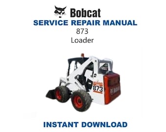 Bobcat 873G Skid Steer Loader Service Manual | Repair Guide | Instant Digital Download | PDF