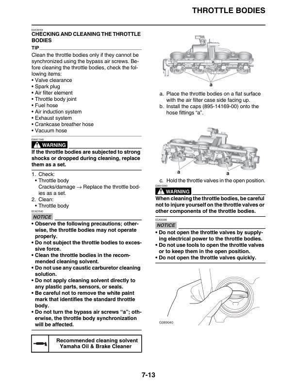 Yamaha MT10 FZ10 Service Manual | 2022-2025 MT-10 FZ-10 MT10SP