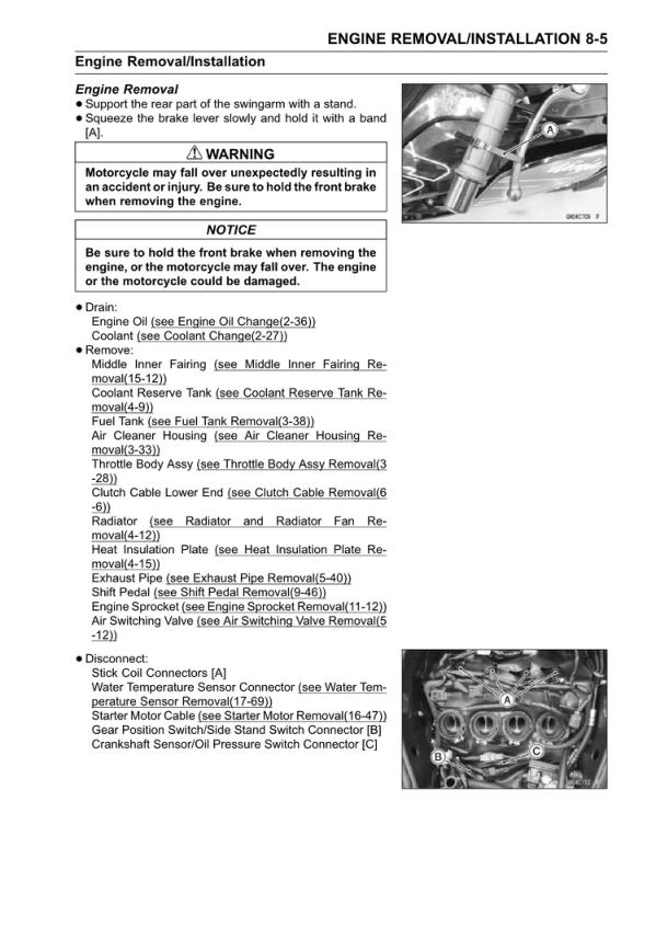 Kawasaki Ninja ZX-6R Service Manual | ZX6R | 2024-2026 Motorcycle