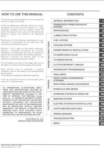 HONDA SHADOW 1100 SERVICE MANUAL PDF visual data 8