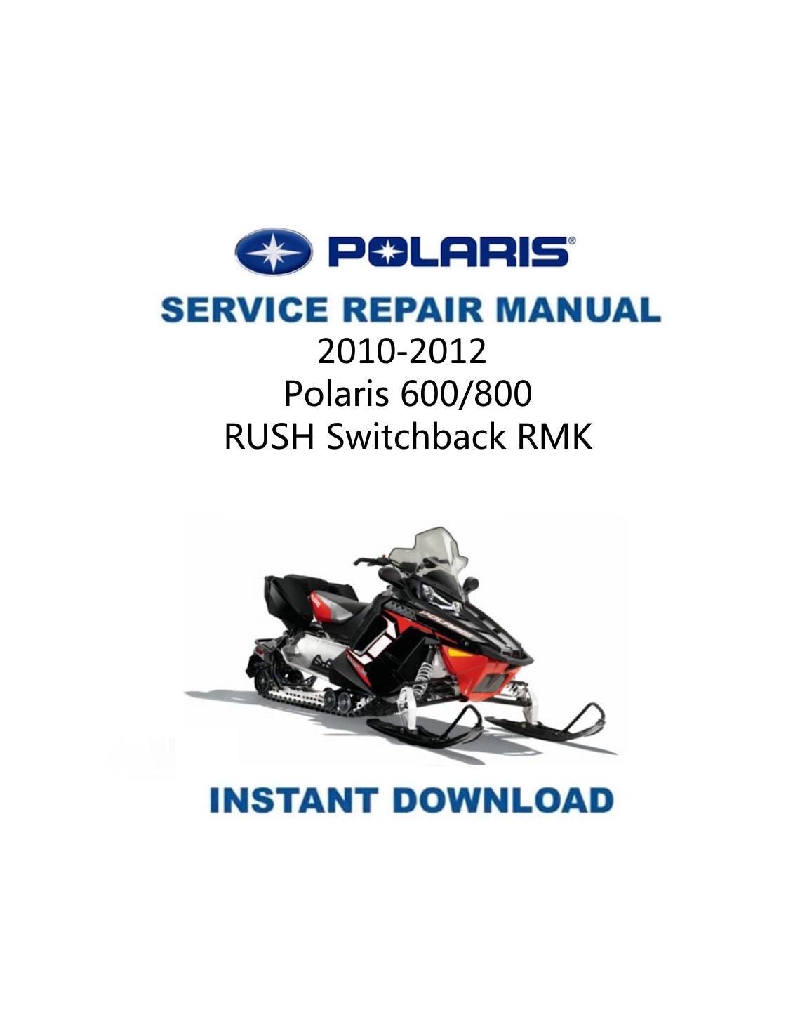 Polaris RUSH 600 800 サービスマニュアル | 2010-2012 | スノー 