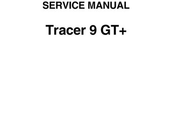 Yamaha Tracer 9 GT Service Manual | 2024-2025 Repair Guide