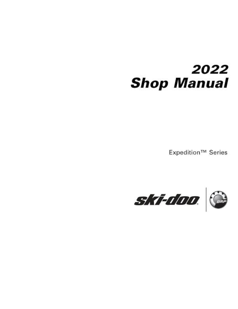 2022 Skidoo Expedition 600 850 900 Servicehandbok | Plus motormanualer | Direkt digital nedladdning | PDF bild 2
