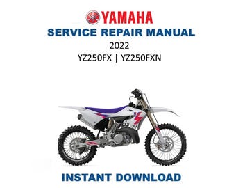 Yamaha YZ250FX Service Manual Dirtbike 2015-2023 - Etsy Australia