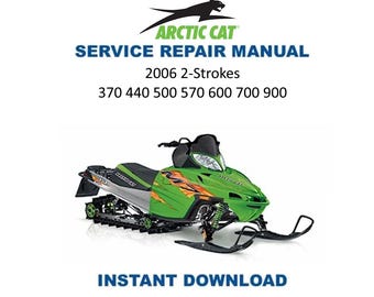 2006-2009 Arctic Cat Panther Firecat Bearcat Z M Service Manual