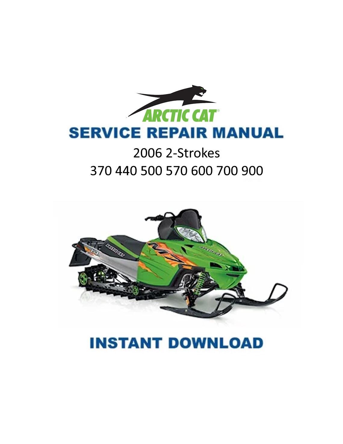 Arctic Cat Panther Firecat Bearcat Z M Service Manual | 2006-2009