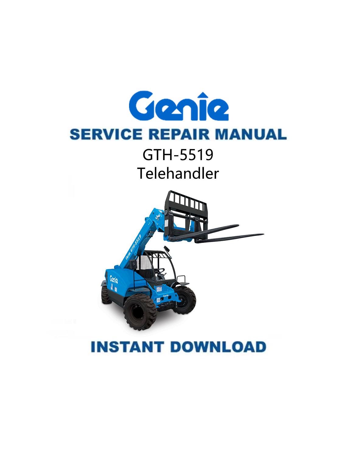 Genie GTH5519 Telehandler Service Manual | 5519 Repair Guide