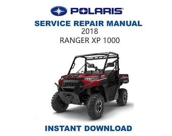 Polaris RANGER XP/XP Crew 1000 Service Manual | 2018-2020 Utv Repair Guide | Instant Digital Download | Pdf