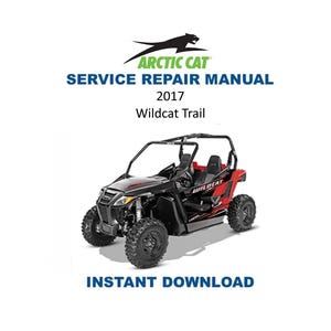 Manual de servicio del Arctic Cat Wildcat Trail / 2017 / Descarga inmediata