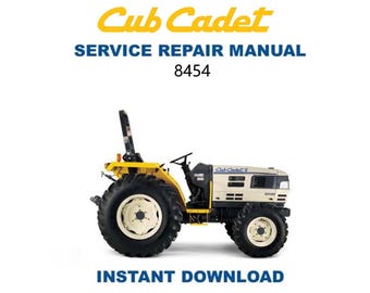 Instrukcja serwisowa ciągnika Cub Cadet 8454 | Przewodnik naprawczy | Natychmiastowe pobranie w wersji cyfrowej | PDF