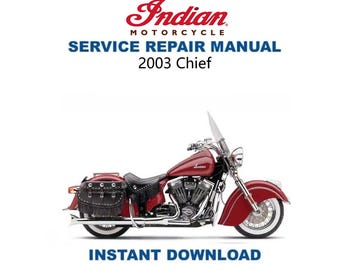 Indianer Häuptling Deluxe Roadmaster Springfield Service Handbuch | 2003 -2006 Motorrad Reparaturanleitung | Sofortiger digitaler Download | PDF-Datei