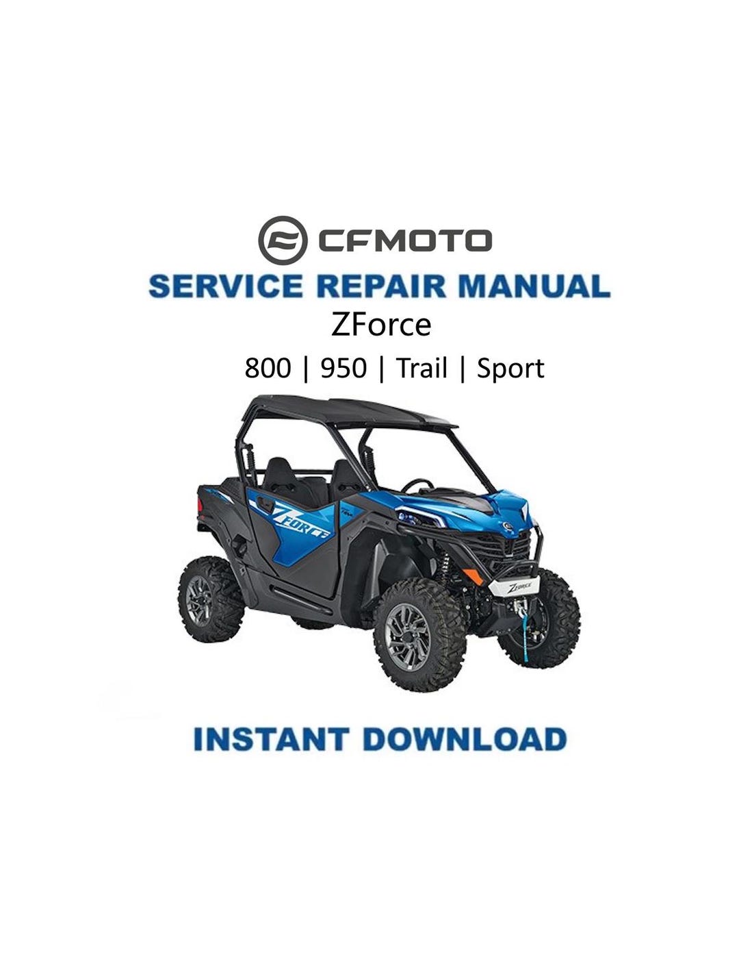 CFMOTO ZFORCE 800 950 Trail Sport Service Manual | 2023-2026