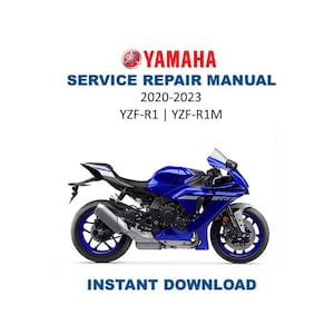 Yamaha YZF-R1 YZF-R1M Service Manual - 2020-2023 - Immediate Download | R1