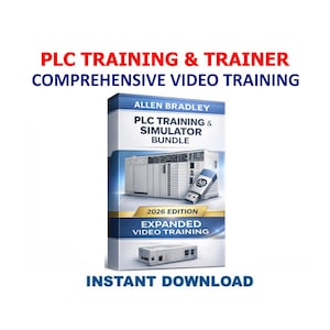 PLC Trainer & Training Course | Simulator + Reference | Allen-Bradley RSLogix LogixPro | 2026 Edition | Digital Download PDF