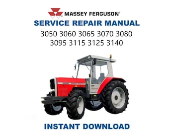 Massey Ferguson MF 3050 3060 3065 Tractor Service Manual | Repair Guide | Instant Digital Download | PDF