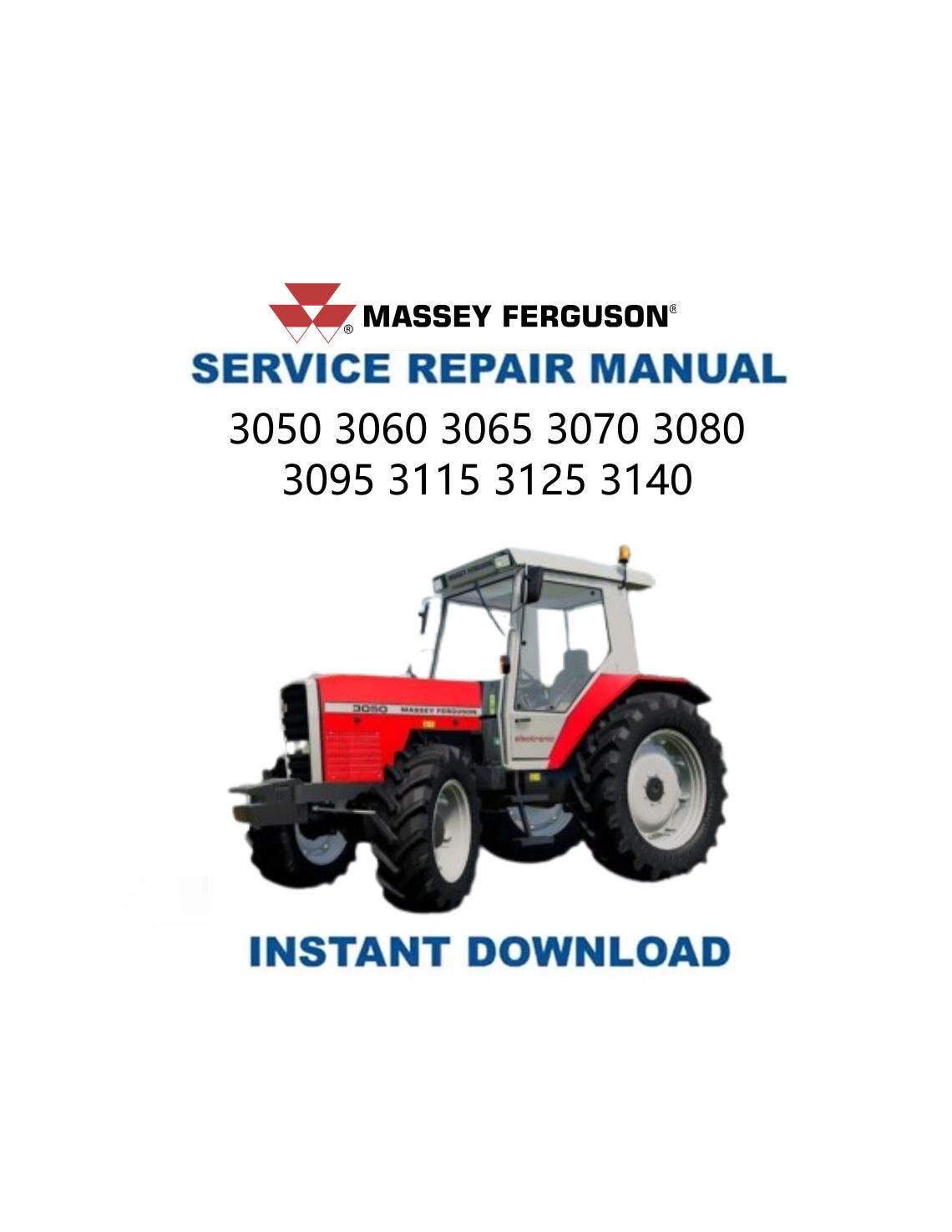 Massey Ferguson MF 3050 3060 3065 トラクター サービスマニュアル