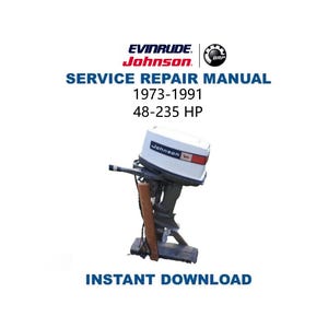 Johnson Evinrude 48-235HP Service Manual | 1973-1991 | Immediate Download