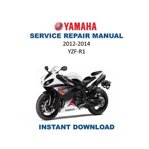 Yamaha YZF-R1 Service Manual | 2012-2014 | R1 | Immediate Download
