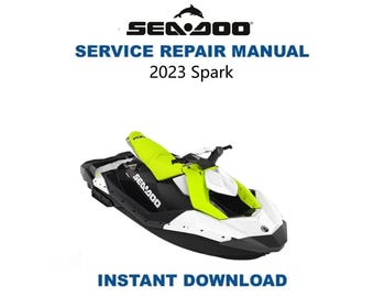 Manuale di assistenza Seadoo Spark / Guida alla riparazione Sea-Doo 2UP 3UP 2023-2025 / Download digitale immediato / PDF