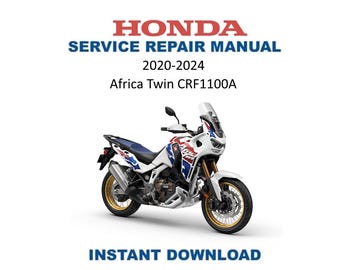 HONDA Afrika Twin CRF1100 Service Anleitung | 2020–2024 Motorrad-Reparaturanleitung | Sofortiger digitaler Download | PDF-Datei