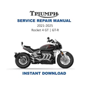 Triumph Rocket 3 GT/R Service Manual | 2021-2025 Motorcycle Repair Guide | Instant Digital Download | PDF