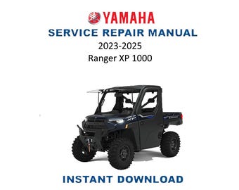 Polaris Ranger XP 1000 Service Manual | 2023-2025 UTV Repair Guide | Instant Digital Download | PDF