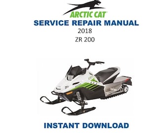 2018-2020 Arctic Cat ZR200 Service Manual | Snowmobile Repair