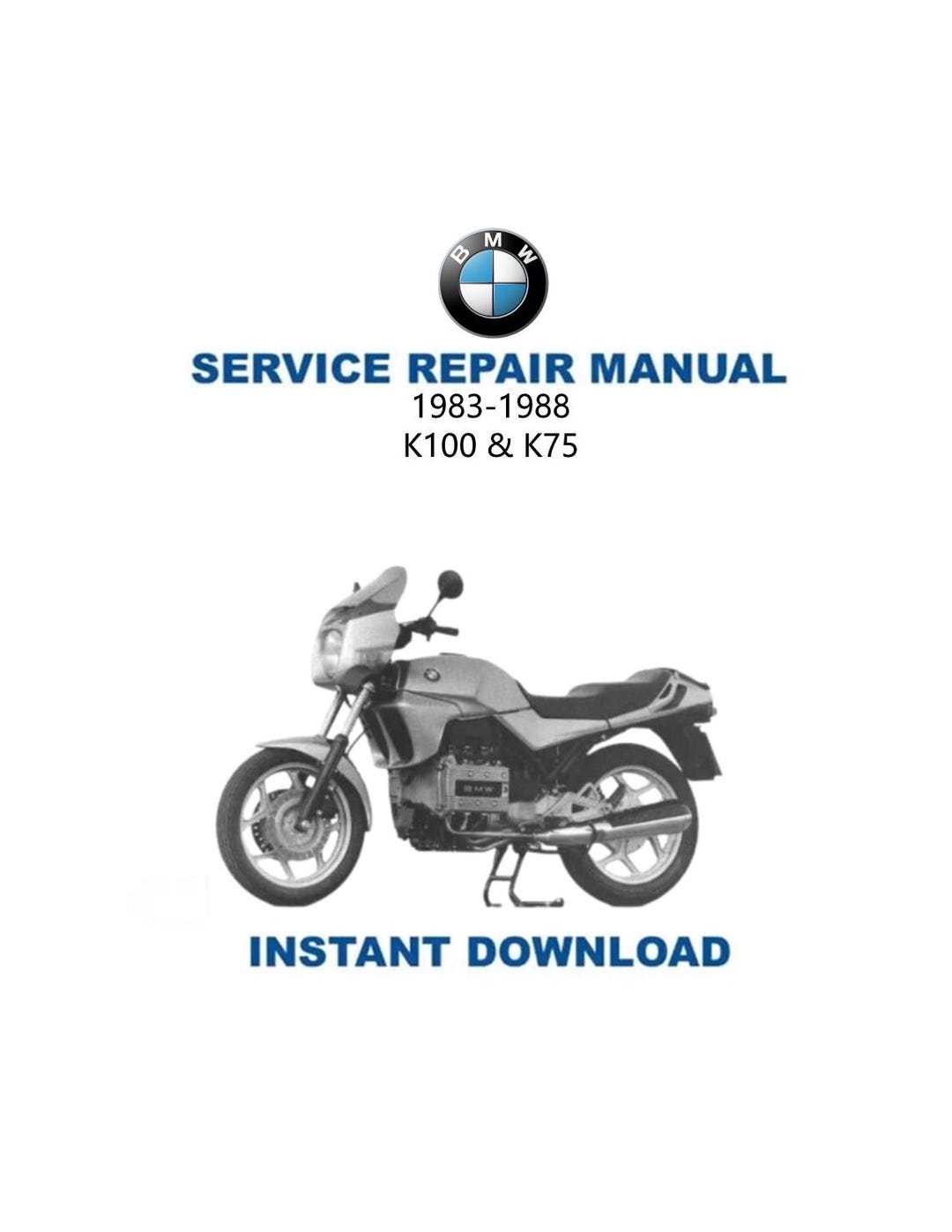 BMW K75 K100 LT RT 740 987 サービスマニュアル | 1983-1988 2V