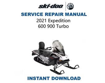 Manuale di assistenza Skidoo Expedition 600 850 900 2021 / Guida alla riparazione delle motoslitte / Download digitale immediato / PDF