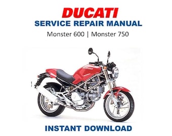 Ducati Monster 600 750 Service Manual | 2016-2019 Motorcycle