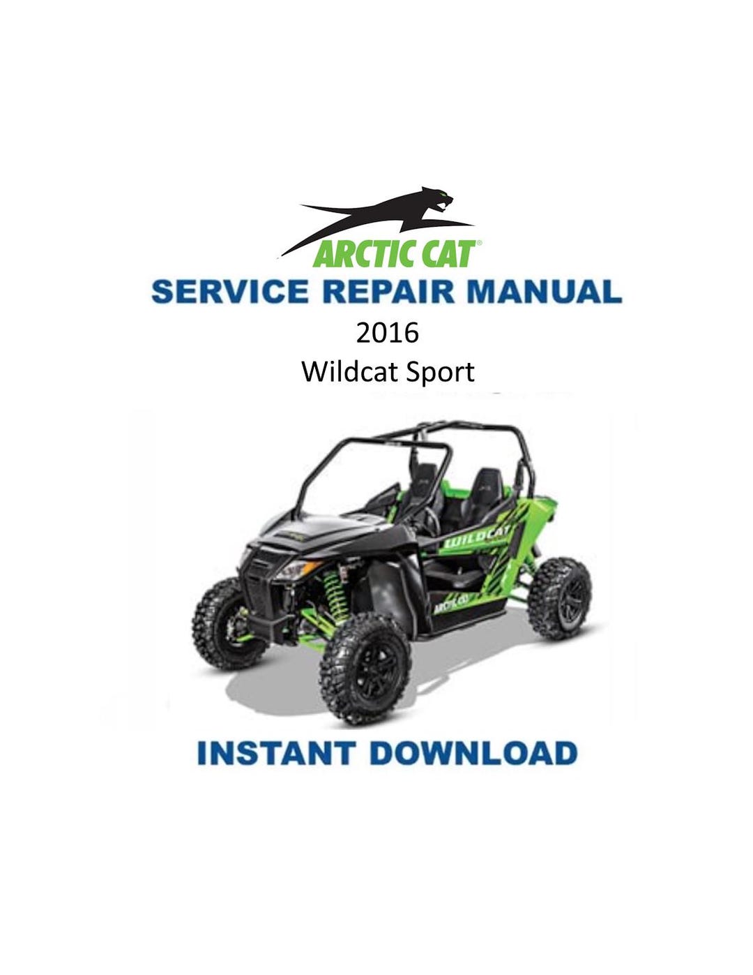 2016-2019 Arctic Cat Wildcat Sport 700 Service Manual | UTV Repair