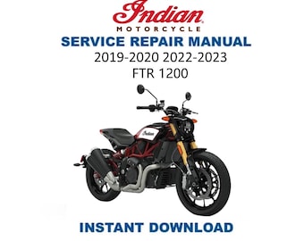 Manuale di assistenza Indian FTR1200 / Guida alla riparazione della motocicletta 2019-2024 / Download digitale immediato / PDF