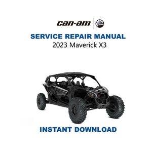 Manual de servicio y reparación del Can-Am Maverick X3 2023 (Descarga digital instantánea) (PDF)