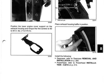 1995 Johnson Evinrude Électrique Hors-Bord Service Manuel OEM