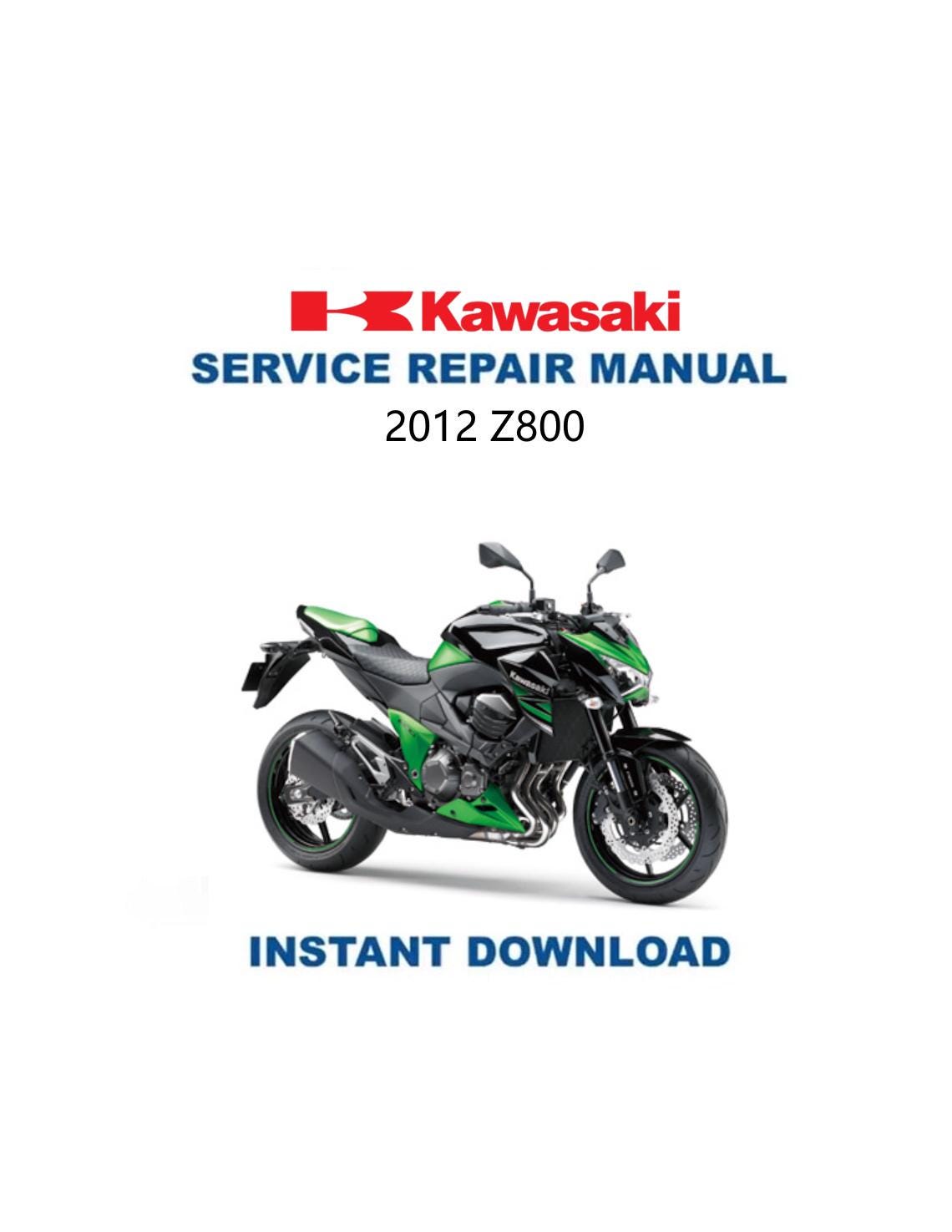 2012-2016 Kawasaki Z 800 Service Manual | Motorcycle Repair Guide