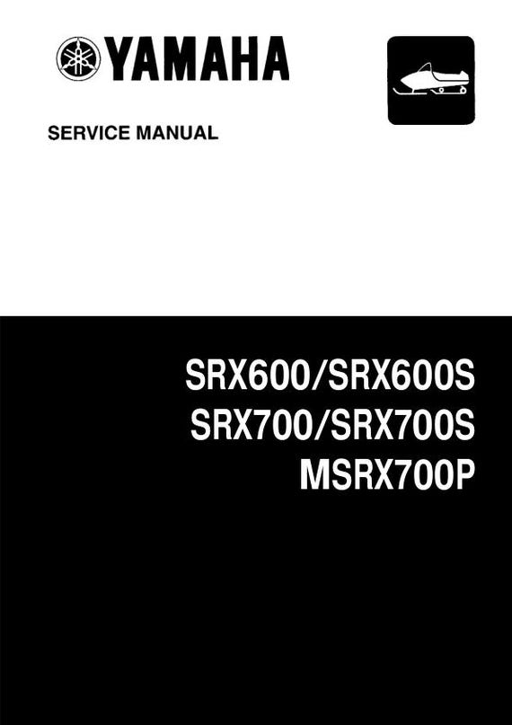 Yamaha SRX 600 700 Service Manual | 1997-2002 Snowmobile Repair