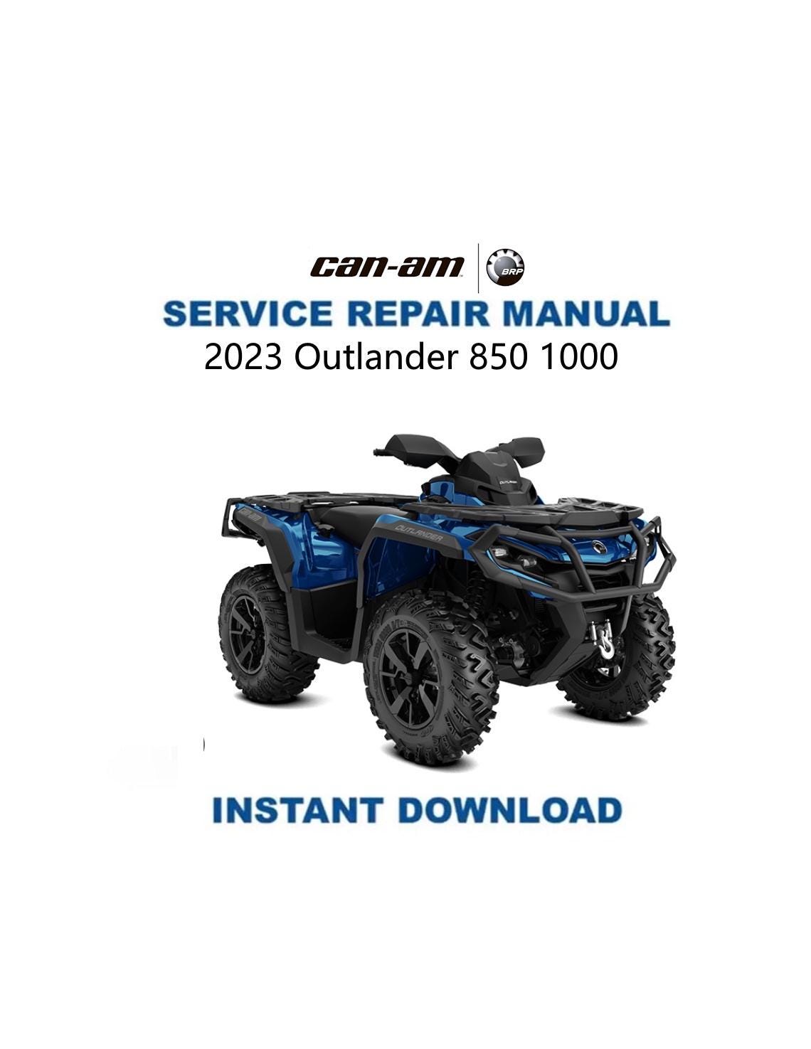 Can Am Outlander 850 1000 Service Manual | 2023-2025 Canam Repair