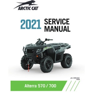 2021 Arctic Cat Alterra 570/700 Service Repair Manual | Instant Digital Download | PDF