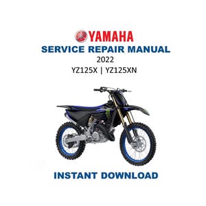 Yamaha YZ125X Service Manual | 2022 | YZ125XN | Immediate Download