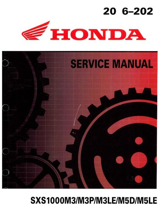 Honda Pioneer SXS1000 M2/M4 Service Manual | 2016–2021 UTV Repair
