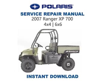 Polaris Ranger XP 700 Service Manual | 2007-2011 UTV Repair Guide | Digital Download | PDF