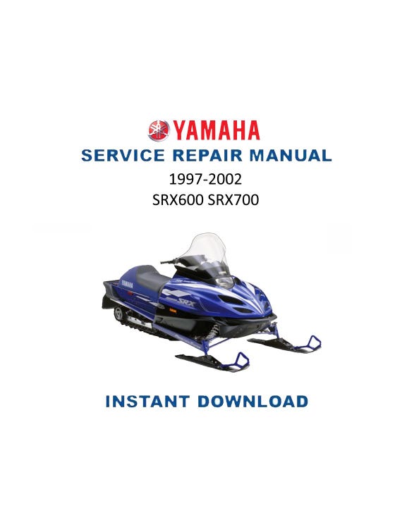 Yamaha SRX 600 700 Service Manual | 1997-2002 Snowmobile Repair
