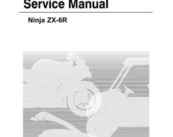 Kawasaki Ninja ZX-6R Service Manual | ZX6R | 2024-2026 Motorcycle